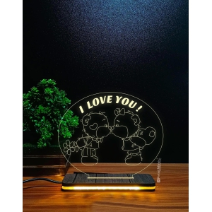 I love you 3D Illusion Lamp