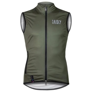 Baisky Mens Double Zipper Wind Vest-Army Green / Medium