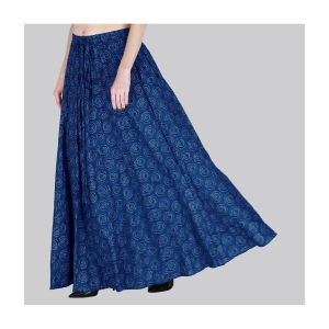 Sttoffa Blue Cotton Women's Flared Skirt ( Pack of 1 ) - None