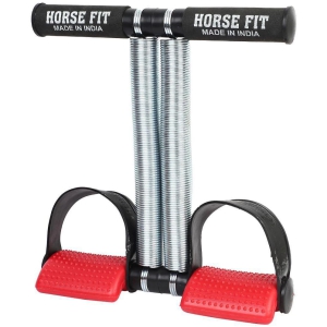 HORSE FIT Double Spring  Tummy Trimmer Men and Women For Abdominal, Leg Exerciser Tummy Trimmer Sport Fitness Slimming Training Body building at Home Gym (Multicolor) - Multi Color