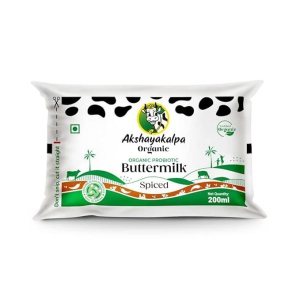 Organic Probiotic Buttermilk Spiced 200 Ml