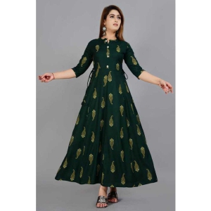 sipet-green-rayon-womens-flared-kurti-pack-of-1-none