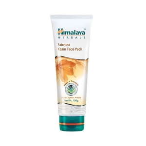 Himalaya Fairness Face Pack - Kesar & Turmeric, Cleanses, Lightens, Protects, 100% Herbal Actives, 100 G