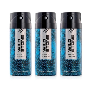 Wild Stone Hydra Energy Deodorant Combo for Men, Pack of 3 (150ml each)