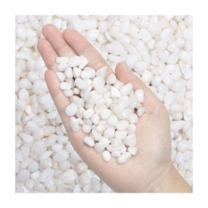 Happy Fins Decorative White Aquarium Pebbles/Stone 1 kg