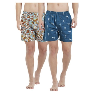 XYXX - Multicolor Cotton Men's Boxer ( Pack of 2 ) - L