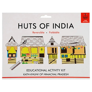 Colouring kit HUTS OF INDIA - Kath Khuni of Himachal Pradesh