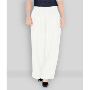 Sttoffa - White Rayon Flared Fit Womens Casual Pants  ( Pack of 1 ) - 42