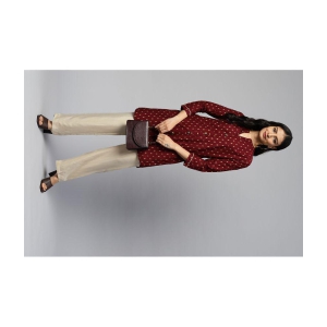 jc4u-maroon-rayon-womens-straight-kurti-pack-of-1-none