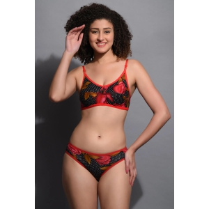 JOMFERRY 333 BLACK-RED NON-PADDED LINGERIES SET-30