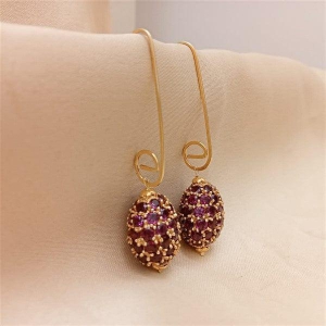 Dainty Ruby Earrings