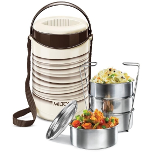 Milton - Stainless Steel Lunch Box 4 - Container ( Pack of 1 )