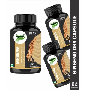 rawmest Ginseng Extract Capsule For Strength & Stamina Capsule 90 no.s Pack of 3