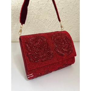 Red Rose Flap Bag