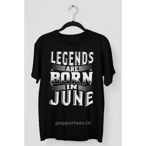 Legend Are Born In June T-shirt-XXXL / Black