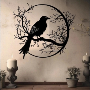 Raven wall art-15 INCH