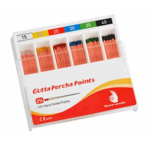 oro (2% iso 15-40) gutta percha points - pack of 120 pcs