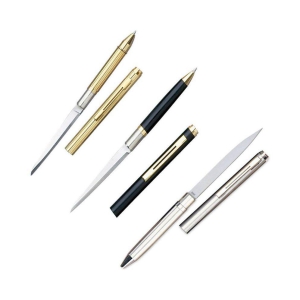 .Zooper PACK OF Three PEN KNIFE FOR HUNTING CAMPING AND WOMEN SAFETY 2 Function Multi Utility Swiss Knife (Gold, Black,Silver)