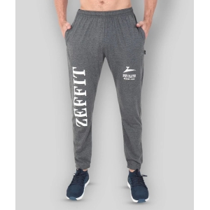 Zeffit - Grey Cotton Blend Mens Trackpants ( Pack of 1 ) - 2XL