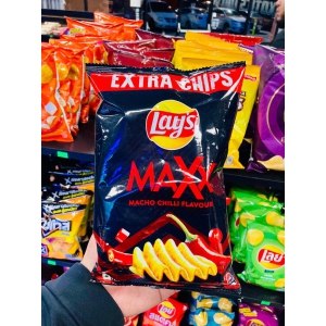 Lays Maxx Macho Chilli Flavour Potato Chips 59.4G