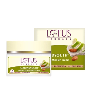 Lotus Herbals Almond Youth Anti Wrinkle Cream 50Gm