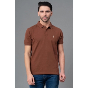 RedTape Brown Men Polo T-Shirt | Casual Cotton T-Shirt | Half Sleeves Polo T-Shirt