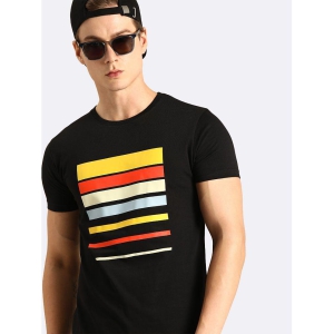 Bewakoof - Black Cotton Regular Fit Men's T-Shirt ( Pack of 1 ) - None