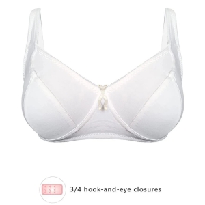 Clovia Cotton Everyday Bra - White Single - 36C