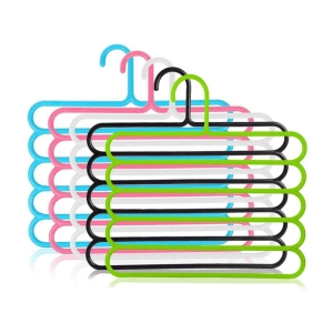 Handa Plastic Standard Clothes Hangers ( Pack of 5 )