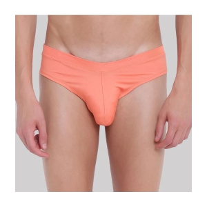 BASIICS By La Intimo - Orange BCSSS03 Polyester Mens Briefs ( Pack of 1 ) - None