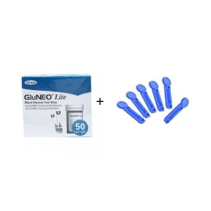 GLUNEO LITE 50 Strips+100 Lancets Expiry March 2024