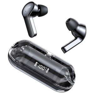 VEhop Transparent PRO Bluetooth True Wireless (TWS) In Ear 30 Hours Playback Fast charging,Powerfull bass IPX4(Splash & Sweat Proof) Black