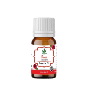 Havintha Rose Essential Oil For Hair, Skin and Stress Reduction | Pure and Organic Aroma - 15 ml.