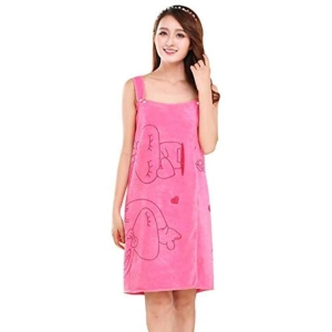 Akhil Single Free Size Bathrobe Pink