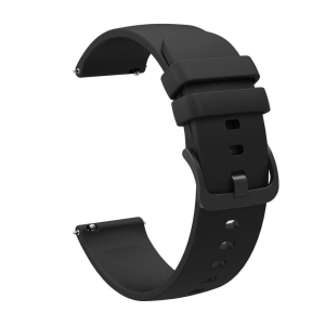 Exelent 19mm Soft Silicone Smartwatch Band Black