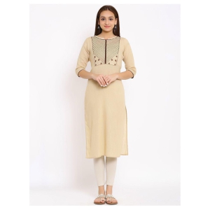 fabbibaprints-beige-cotton-straight-kurti-l