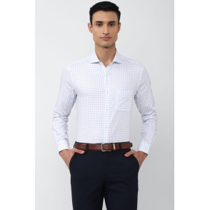 Men White Slim Fit Formal Full Sleeves Formal Shirt