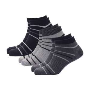 WILDSTUFF - Cotton Men's Striped Multicolor Ankle Length Socks ( Pack of 3 ) - Multicolor