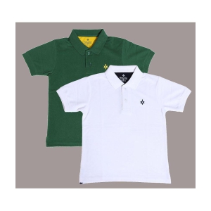 NEUVIN - Multi Color Cotton Blend Boys Polo T-Shirt ( Pack of 2 ) - None