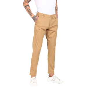 Ruggers - Cotton Blend Slim Slim Beige Mens Trousers ( Pack of 1 ) - None