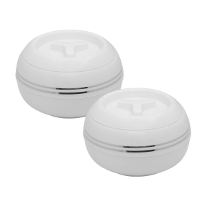 Jaypee Plus White Plastic Serve Casserole ( Set of 2 , 900 mL ) - White