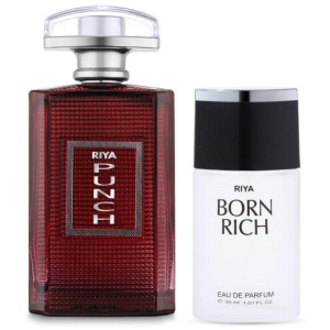 Riya Punch & Born Rich Eau De Parfum (EDP) For Men 130 ( Pack of 2 )