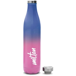 Milton Prudent 1100 Thermosteel 24 Hours Hot and Cold Water Bottle, 1200 ml, Pink Blue - Pink Blue