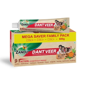 Zandu Dantveer (India’s 1st Ayurvedic Toothpaste with Irimedadi Taila) 600g