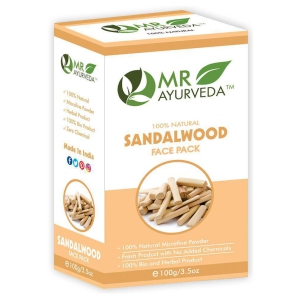 MR Ayurveda 100% Organic Sandalwood Powder Face Pack Masks 100 gm