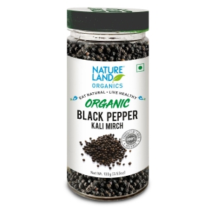 Natureland Organics Black Pepper, 100 gm - Pack of 2