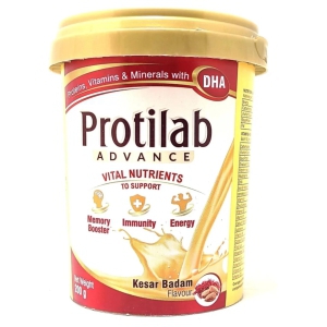 Protilab Advance Protein Powder With Vitamins, Minerals & DHA 200gm-Chocolate