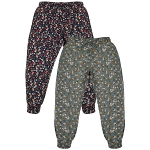 Plum Tree Girls Flower Print Rayon Pant  ( Pack of 2) - None