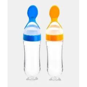 Silicone Feeding bottle with Spoon