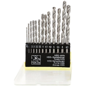 ALDECO: (13 PCS) Drill Bit set Drill Bits Set for Wood, Wall (13 Pieces, Malleable Iron, Aluminium, Plastic etc.